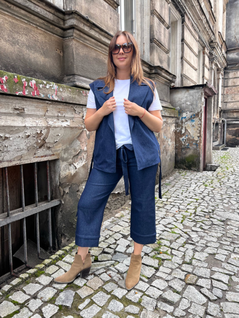 kamizelka grubszy jeans kamizelka grubszy jeans