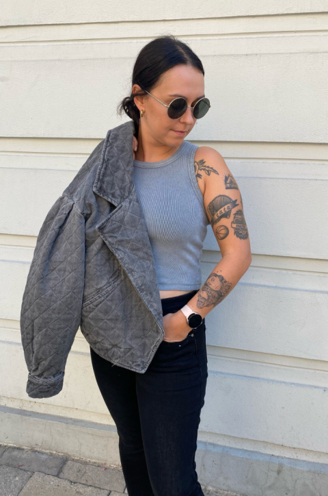 Bluzka top GREY Bluzka top GREY