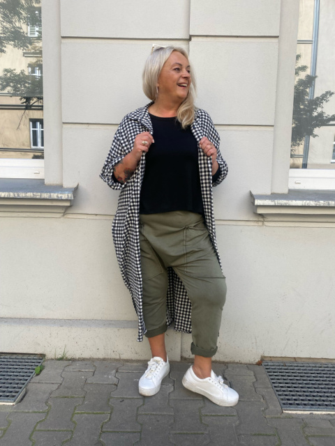 Koszula sukienka SOFIA biało-czarna Koszula sukienka SOFIA biało-czarna