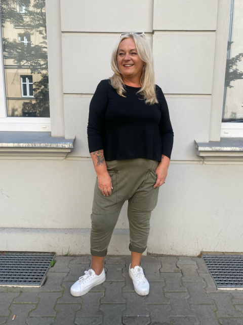 Spodnie baggy BRENDA khaki Spodnie baggy BRENDA khaki