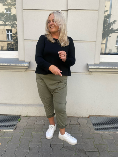 Spodnie baggy BRENDA khaki Spodnie baggy BRENDA khaki