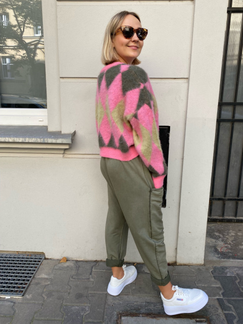 Spodnie baggy BRENDA khaki Spodnie baggy BRENDA khaki