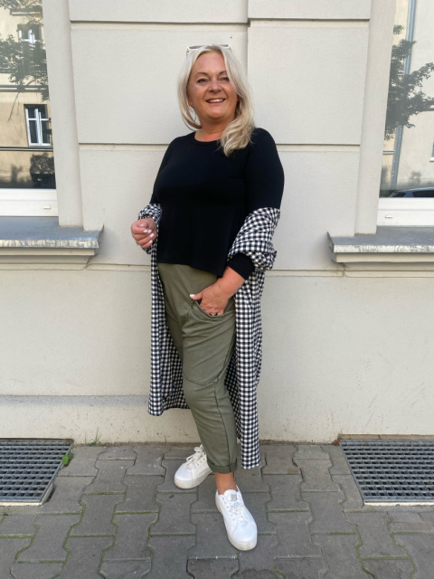 Spodnie baggy BRENDA khaki Spodnie baggy BRENDA khaki
