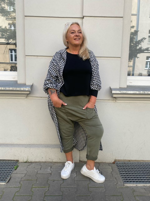 Spodnie baggy BRENDA khaki Spodnie baggy BRENDA khaki
