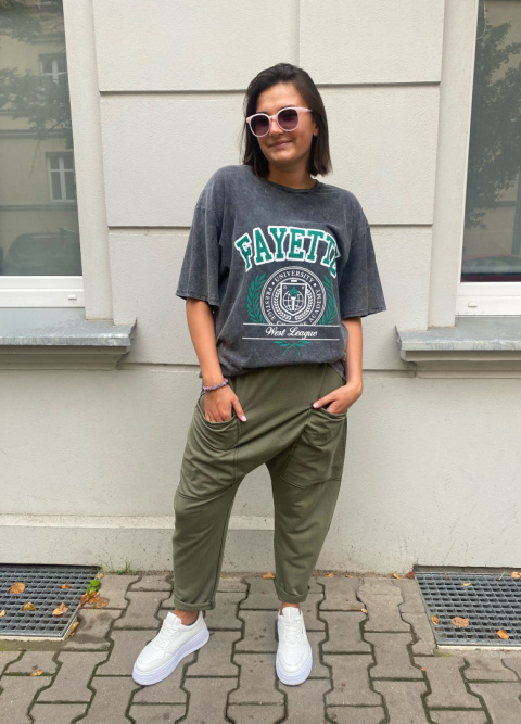 Spodnie baggy BRENDA khaki Spodnie baggy BRENDA khaki