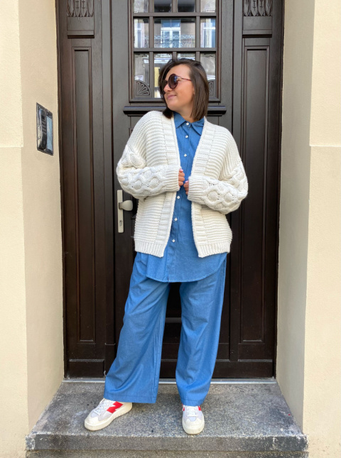 Sweter kardigan SALI beż Sweter kardigan SALI beż