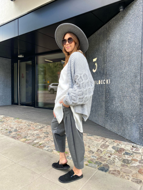 Sweter kardigan SALI szary Sweter kardigan SALI szary