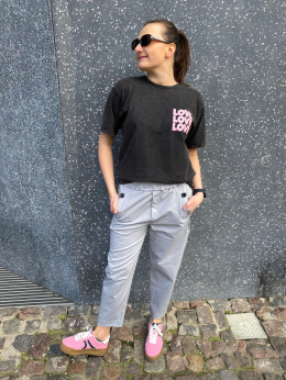 Bluzka t-shirt MILA love grafit