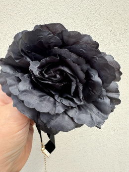 Naszyjnik Kwiat czarny