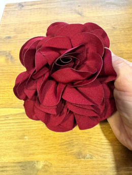 Broszka FLOWER bordo