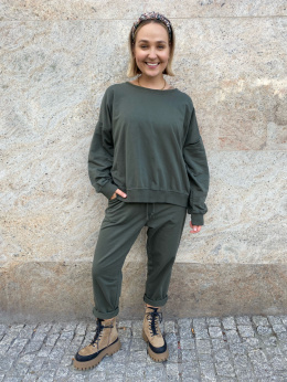 Spodnie dresowe FIGO khaki