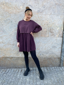 Sukienka NELA wiya dark plum