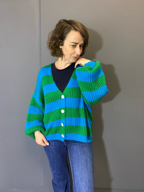 Sweter EMMA green blue