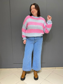 Sweter DUO blue&pink