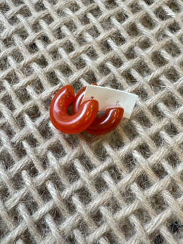 Kolczyki JELLY bursztyn