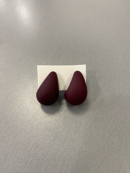 Kolczyki ŁEZKA burgund