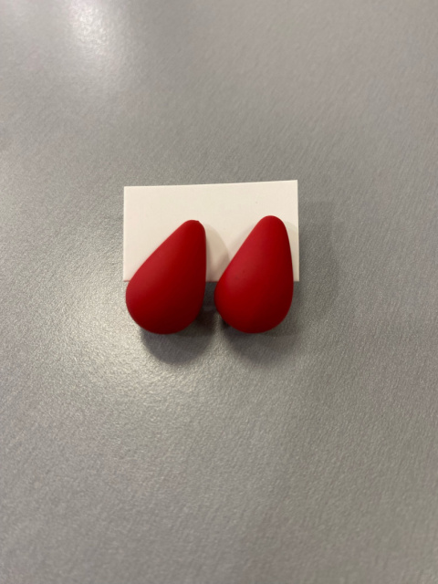 Kolczyki ŁEZKA red Kolczyki ŁEZKA red