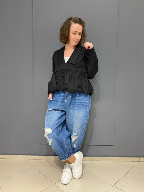 Bluzka koszula ALICANTE Wendy Trendy nero Bluzka koszula ALICANTE Wendy Trendy nero
