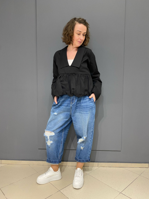 Bluzka koszula ALICANTE Wendy Trendy nero Bluzka koszula ALICANTE Wendy Trendy nero