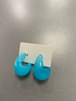 Kolczyki ŁEZKA żelek blue