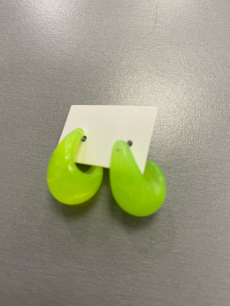 Kolczyki ŁEZKA żelek limon