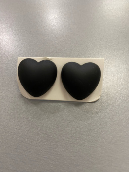 Kolczyki SERDUSZKA 3D nero