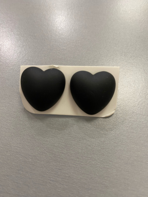 Kolczyki SERDUSZKA 3D nero Kolczyki SERDUSZKA 3D nero