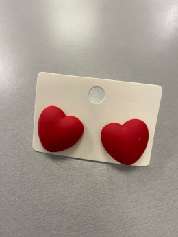 Kolczyki SERDUSZKA 3D red
