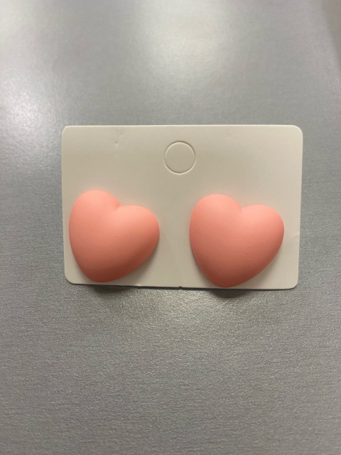 Kolczyki SERDUSZKA 3D rosa Kolczyki SERDUSZKA 3D rosa