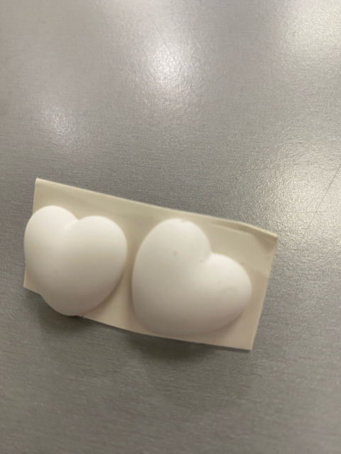 Kolczyki SERDUSZKA 3D white Kolczyki SERDUSZKA 3D white