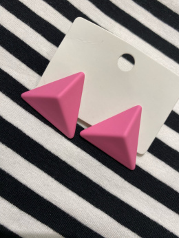 Kolczyki TRIANGLE pink