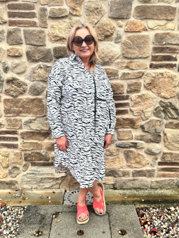 Koszula Sukienka LARA zebra