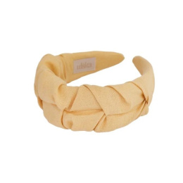 Opaska MARSZCZULKA regular butter yellow lniana