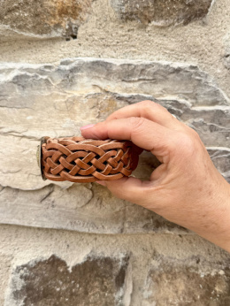 Pasek skórzany BOHO camel