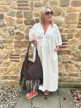 Torebka BOHO gorzka czekolada