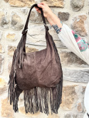 Torebka BOHO gorzka czekolada