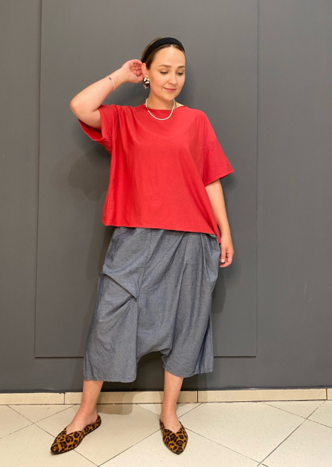 Bluzka FIDŻI II Wendy Trendy czerwone paski Bluzka FIDŻI II Wendy Trendy czerwone paski
