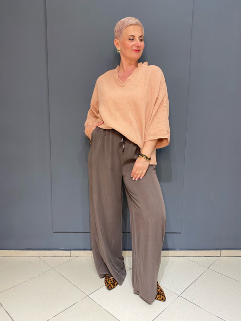 Bluzka Koszula KAMA dusty pink Wiya Bluzka Koszula KAMA dusty pink Wiya