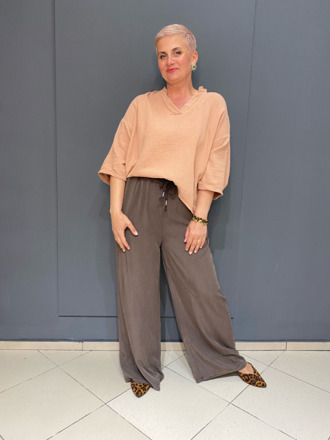 Bluzka Koszula KAMA dusty pink Wiya Bluzka Koszula KAMA dusty pink Wiya