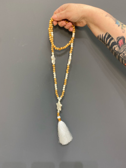 Naszyjnik BOHO drewno