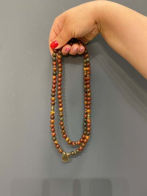 Naszyjnik BOHO kamienie brązy Naszyjnik BOHO kamienie brązy