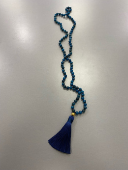 Naszyjnik BOHO kamienie granat