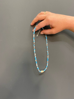 Naszyjnik HIPPIE baby blue
