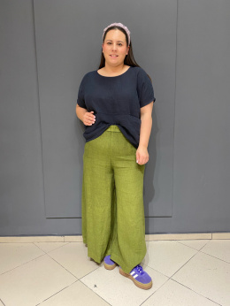 Spodnie kuloty LINO Wendy Trendy szpinak