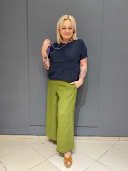 Spodnie kuloty LINO Wendy Trendy szpinak