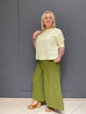 Spodnie kuloty LINO Wendy Trendy szpinak