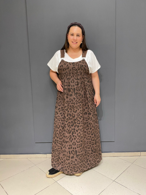 Sukienka SUE Wiya panterka mocca Sukienka SUE Wiya panterka mocca
