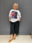 T-shirt TULIA LAMA biała