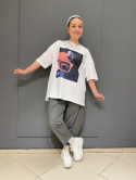 T-shirt TULIA LAMA biała