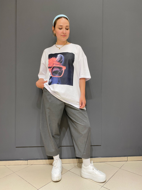 T-shirt TULIA LAMA biała T-shirt TULIA LAMA biała